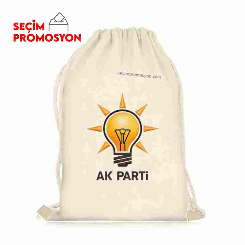 Seçim Promosyon Ak Parti Logo Baskılı Çanta