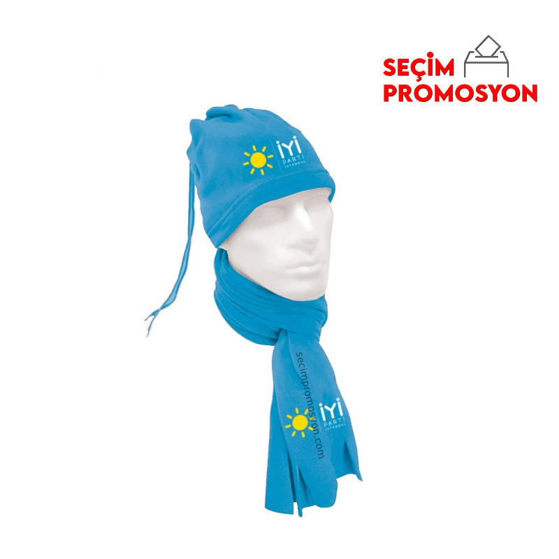 Demokrasi ve Atılım Partisi Logolu Promosyon Bere-Atkı Takım