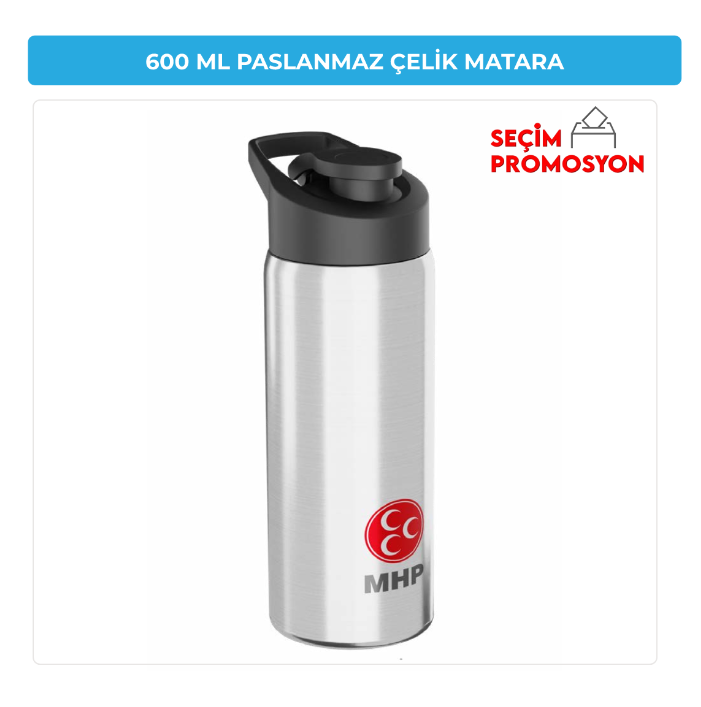 600 ML MHP Promosyon Paslanmaz Çelik Matara
