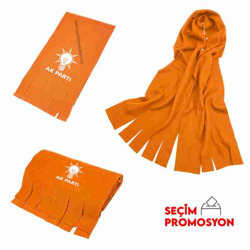 Ak Parti Logolu Promosyon Polar Atkı