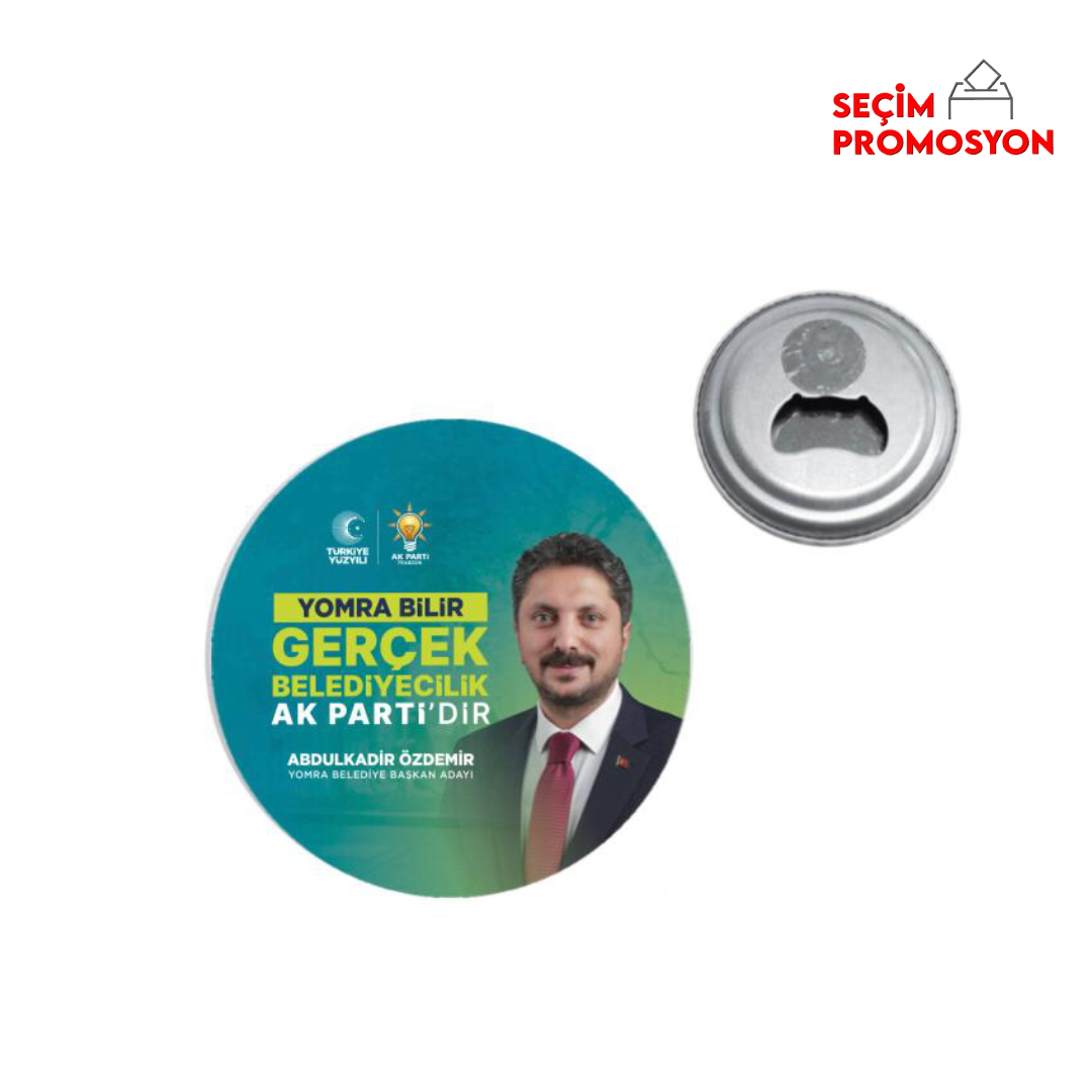 AK Parti Promosyon Buton Açacak Magnet