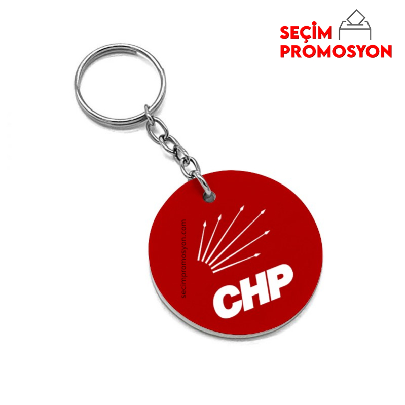 CHP PROMOSYON Deri Anahtarlık