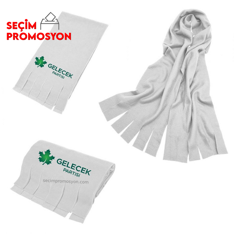 Gelecek Partisi Baskılı Promosyon Polar Atkı