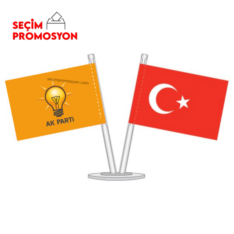 Ak Parti Promosyon  Masa Bayrağı