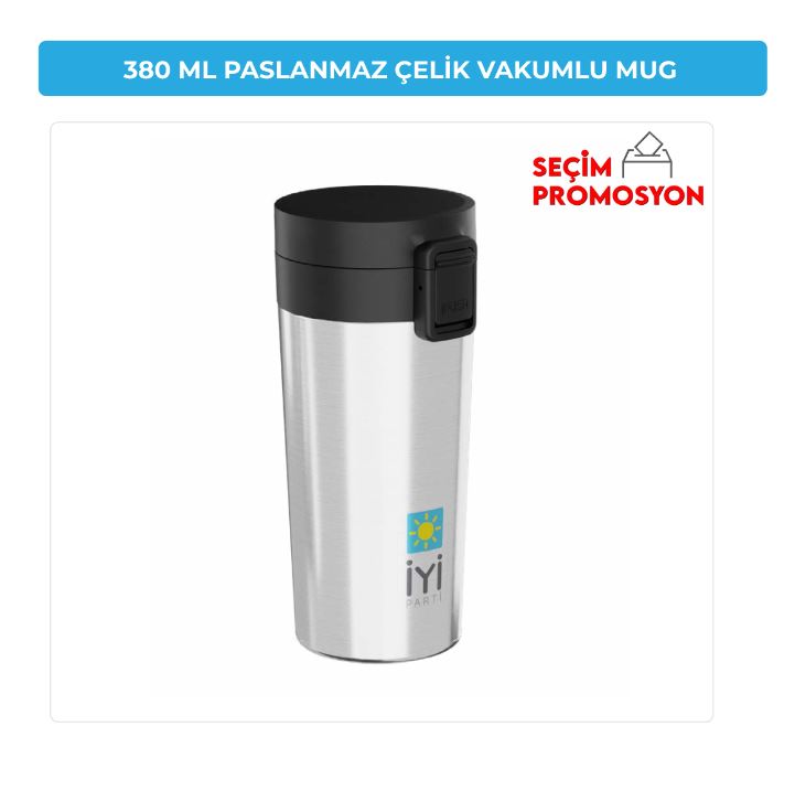 380 ML İYİ Parti Parti Paslanmaz Çelik Vakumlu Mug