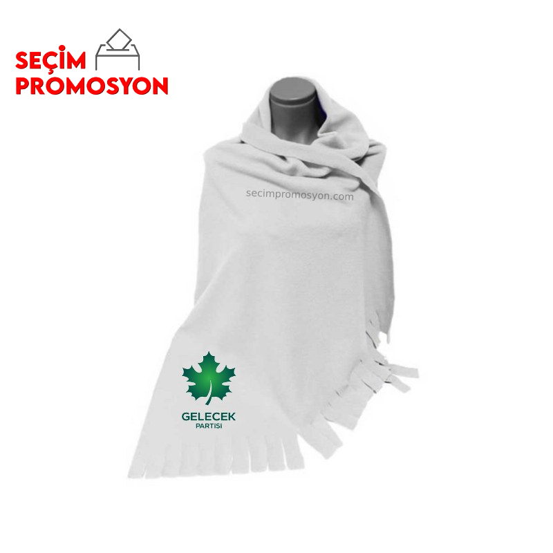 Gelecek Partisi Baskılı Promosyon Polar Şal