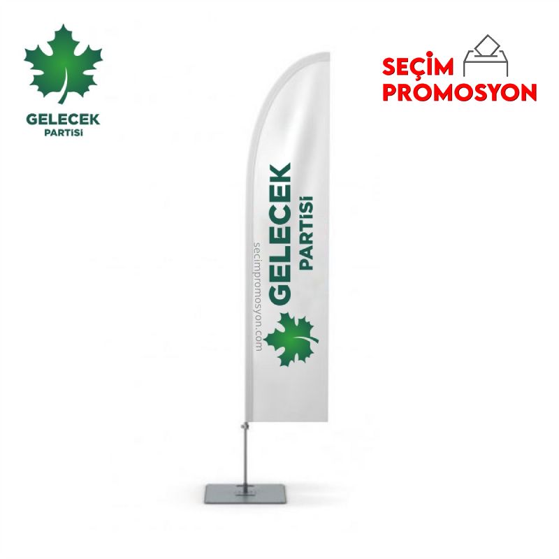 Gelecek Partisi Promosyon Yelken Bayrak