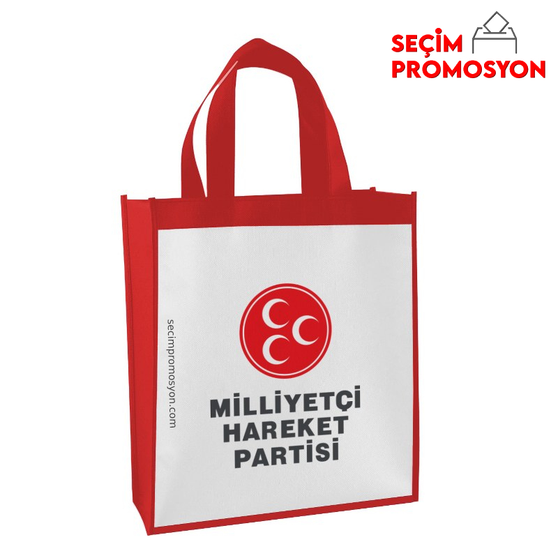 Milliyetçi Hareket Partisi Logo Baskılı Promosyon Çanta