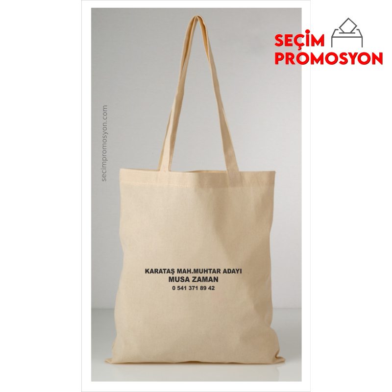 Muhtar Adayı Ham-bez Çanta Tek Taraf Baskılı