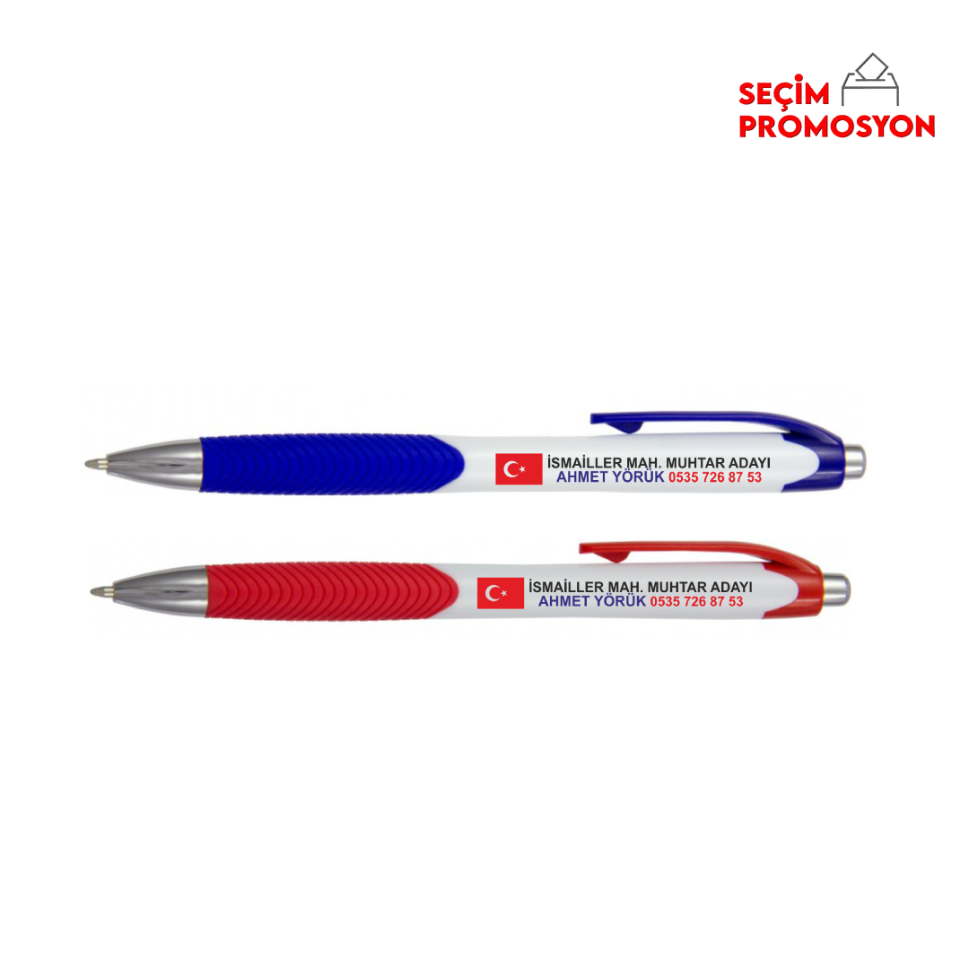 Muhtar Adayı Promosyon Tükenmez Kalem