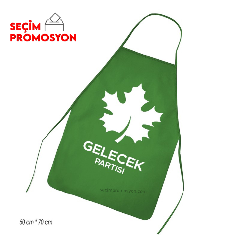 Gelecek Partisi Baskılı Promosyon Mutfak Önlüğü